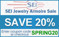 SEI Jewelry Armoire Sale , Save 20% - Enter Coupon Code SPRING20 at checkout
